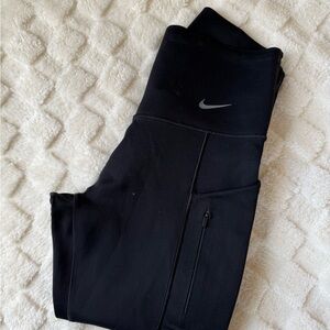 Nike Black Leggings with Zipper Pocket